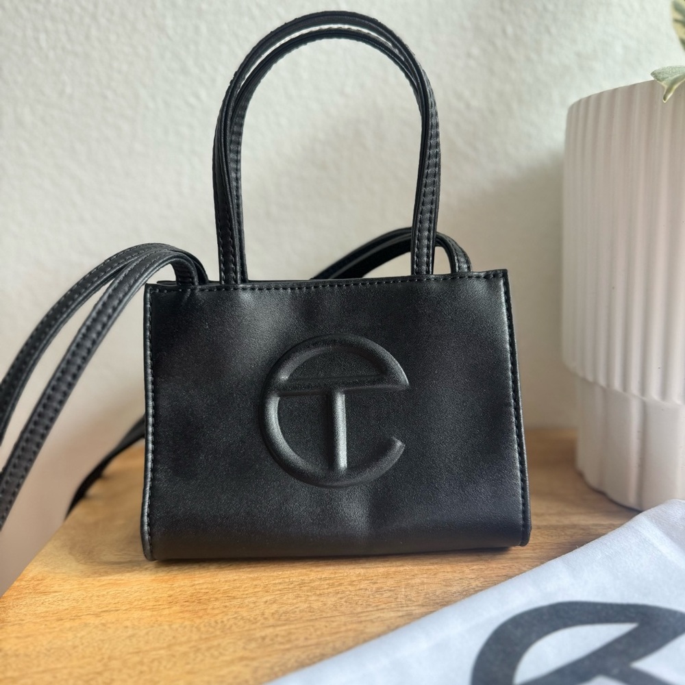 Telfar Small Black Shopping Bag EUC
